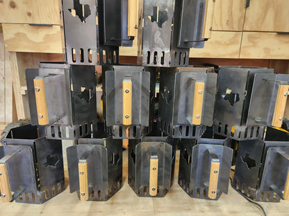 Texas-Charcoal Chimney Starter | Handmade 16ga Steel Grill Fire Starter