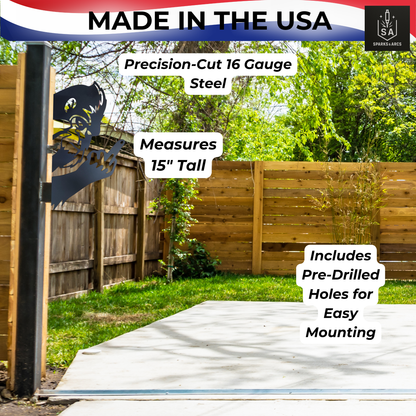 Bigfoot Finger Wall Décor | Handcrafted Metal Art | Sasquatch Funny Sign | Made in Texas